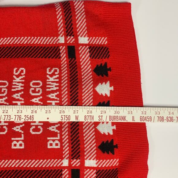 Chicago Blackhawks Sweater Men's XXL Red Ugly Christmas Pullover Crew Neck READ - Picture 9 of 10